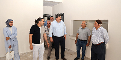BAŞKAN YILDIZ, KÜLTÜR VE TAZİYE EVİ ÇALIŞMALARINI YERİNDE İNCELEDİ