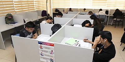 BÜYÜKŞEHİR ÇALIŞMA MERKEZİ, ÖĞRENCİLERE SESSİZ VE KONFORLU BİR ORTAM SUNUYOR
