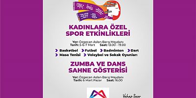 BÜYÜKŞEHİR’DEN 8 MART İÇİN DOLU DOLU ETKİNLİK