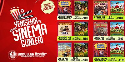 YENİŞEHİR BELEDİYESİ AÇIK HAVA SİNEMASINI MAHALLELERE TAŞIYOR